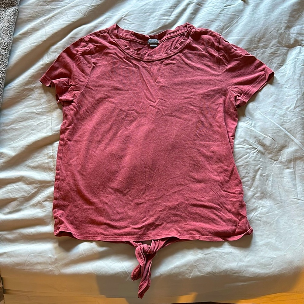 Aerie Dark Pink Open Back Top XS